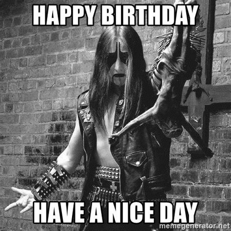 black metal happy birthday